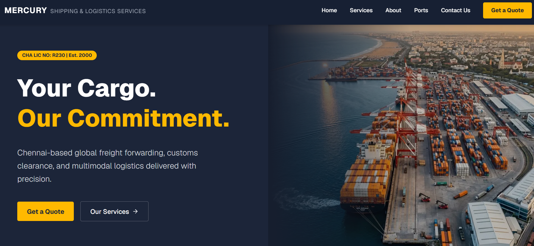Mercury Shipping Home Page